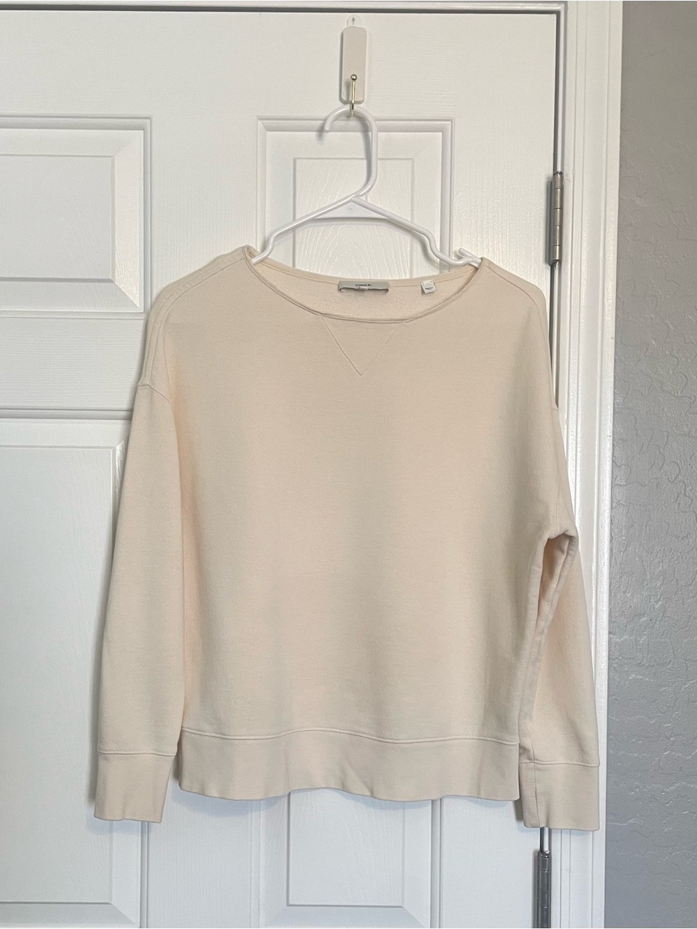 Vince 100% cotton Cream Crewneck Sweater